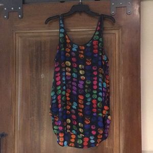 PJK blouse with leather trim. Size M.